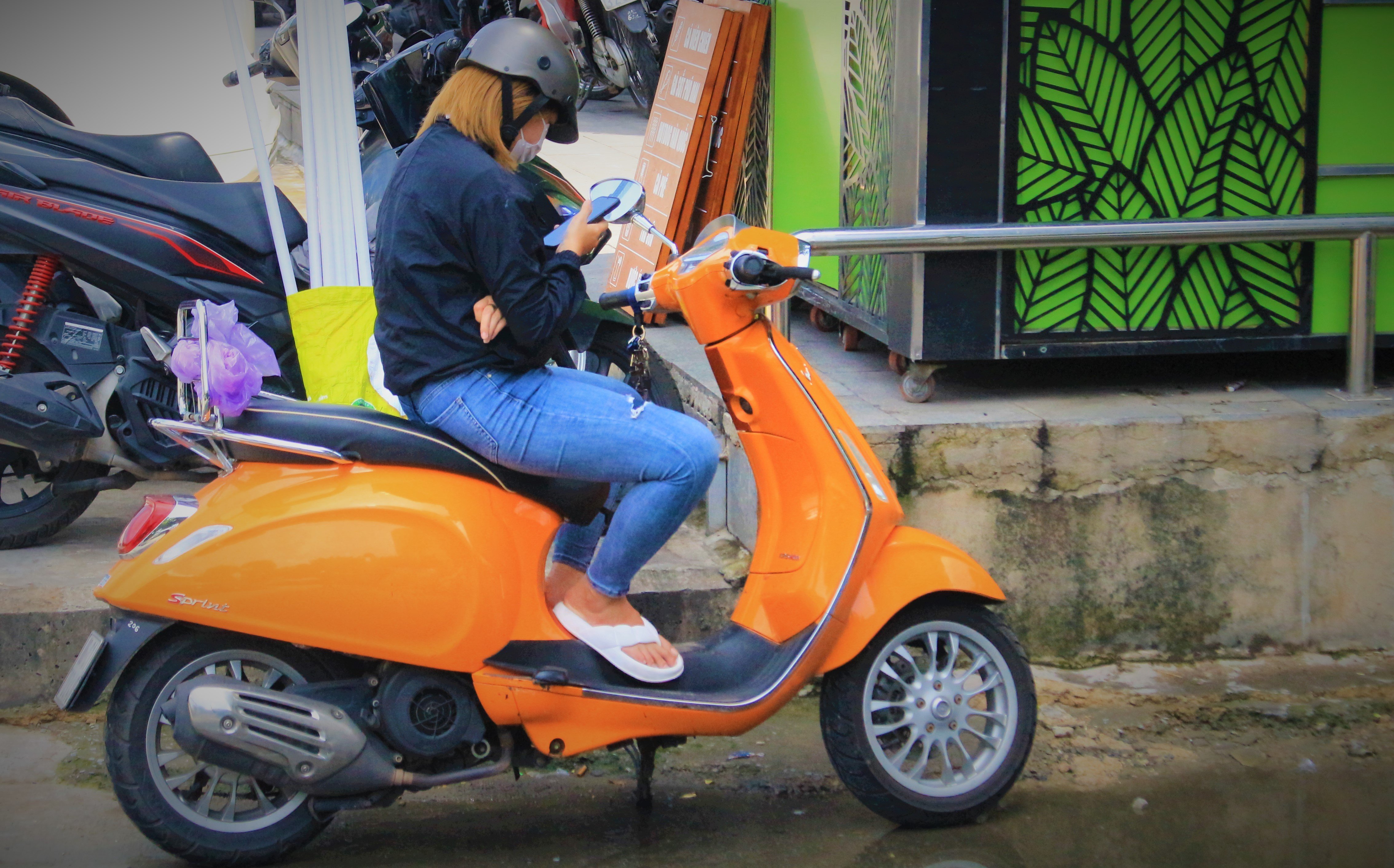 Surfen auf dem Motorrad