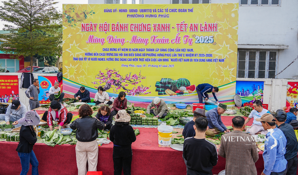 Thi gói bánh chưng Tết 2025