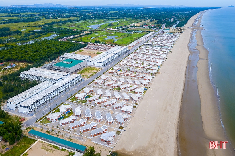 More modern accommodations at Ha Tinh beach