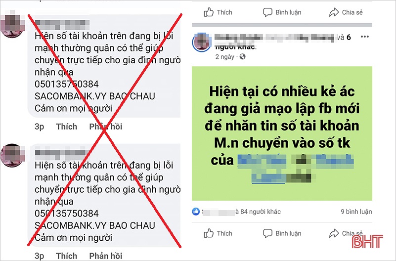Seien Sie vorsichtig bei gefälschten Facebook-Konten, die Menschen dazu verleiten, Geld für wohltätige Zwecke zu überweisen!