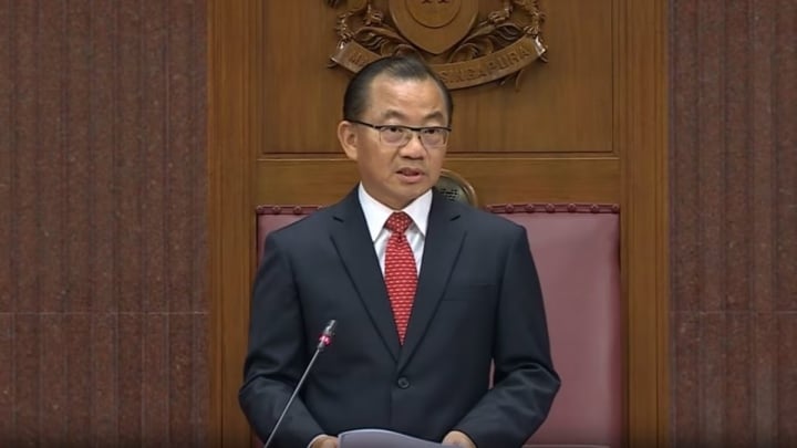 El nuevo presidente del Parlamento de Singapur, Seah Kian Peng, prestó juramento el 2 de agosto. (Foto: CNA)