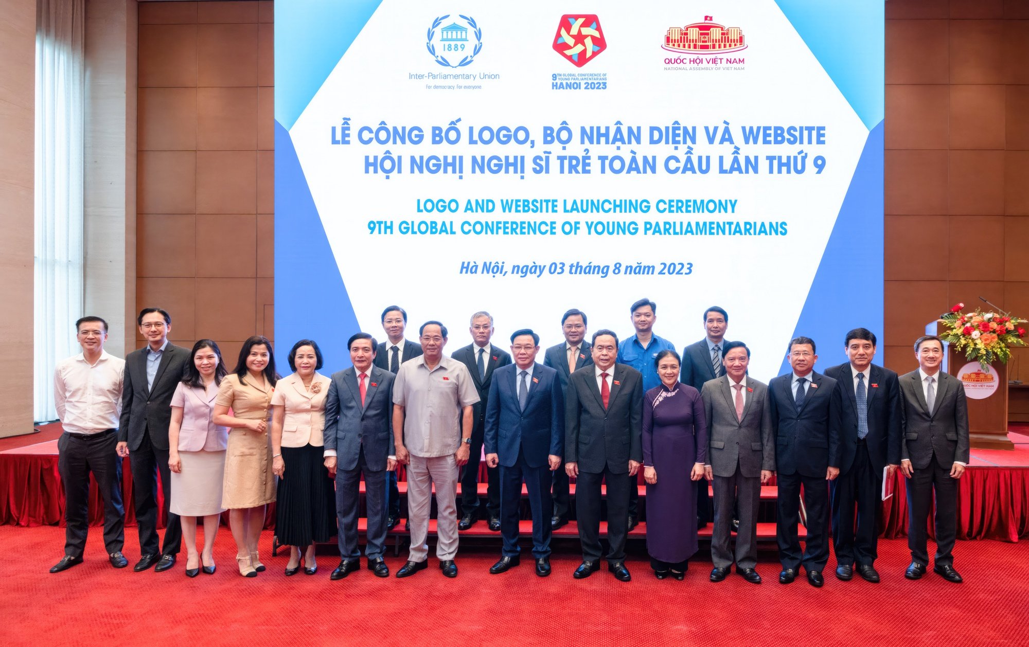 Chủ tịch Quốc hội Vương Đình Huệ dự Lễ công bố Logo, Bộ nhận diện và Website Hội nghị Nghị sĩ trẻ toàn cầu lần thứ 9 - Ảnh 12.