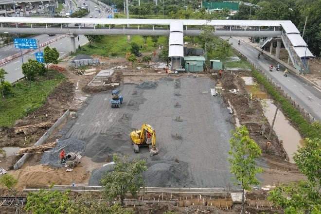 สถานะการก่อสร้างลานจอดรถ 5 แห่งริมรถไฟฟ้าสาย 1 ในนครโฮจิมินห์