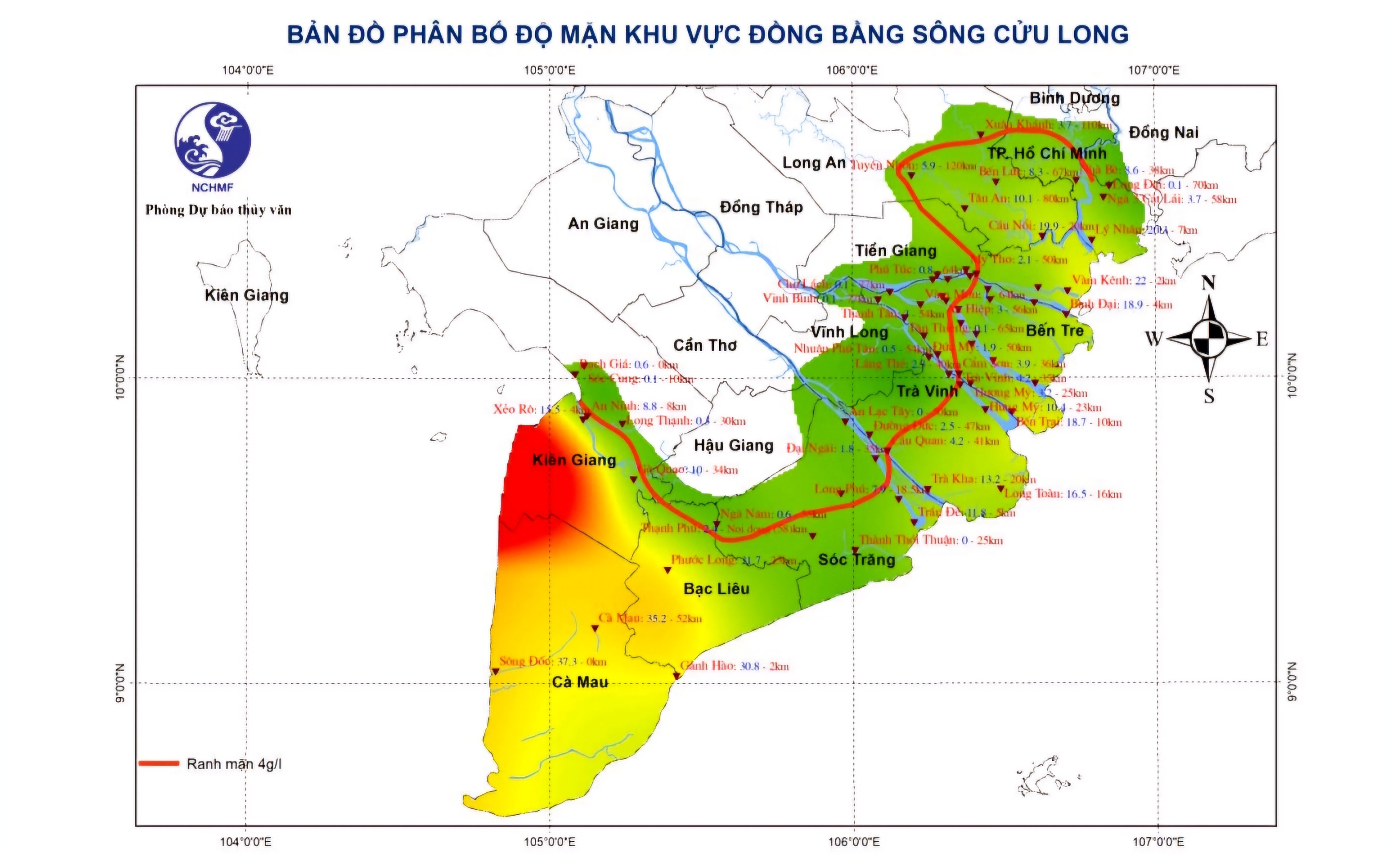 Evento - La intrusión de agua salada en el delta del Mekong tiende a disminuir