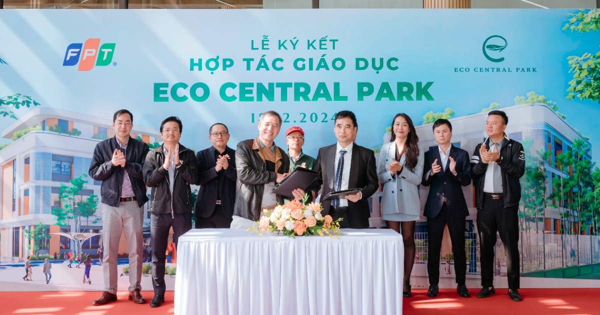 Ecopark cooperates with FPT to create Nghe An inter-level education complex