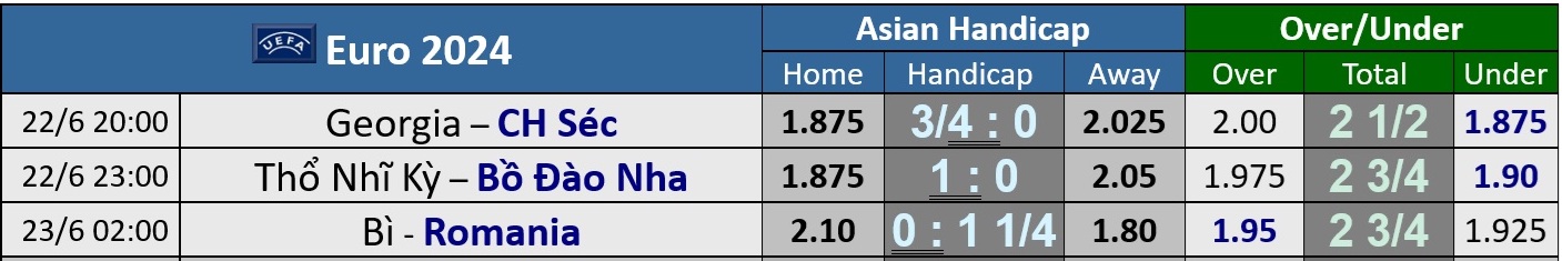 Euro 2024: Soi tỉ số Thổ Nhĩ Kỳ - Bồ Đào Nha, Bỉ - Romania và Georgia – Czech- Ảnh 3.