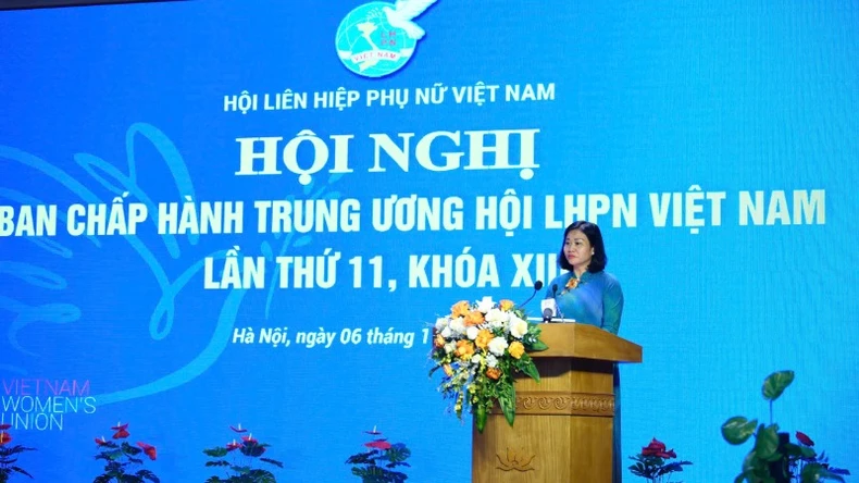 La camarada Nguyen Thi Tuyen fue elegida presidenta de la Unión de Mujeres de Vietnam. Foto 2