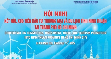 Sắp diễn ra hội nghị xúc tiến đầu tư, thương mại, du lịch tỉnh Ninh Thuận tại TP.HCM