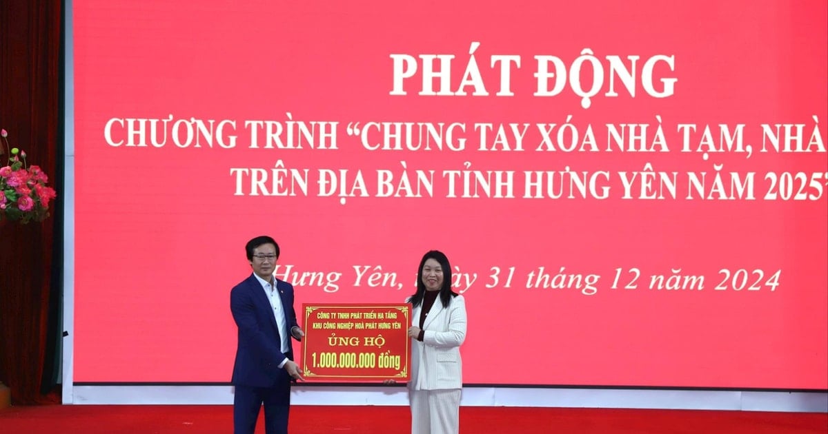 Hơn 29 tỷ đồng ủng hộ Chương trình xóa nhà tạm, nhà dột nát trên địa bàn tỉnh Hưng Yên