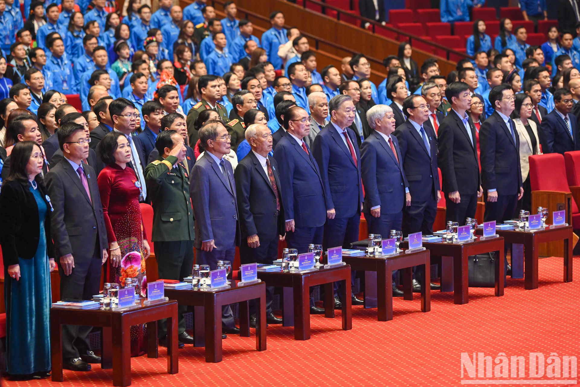 [Foto] Generalsekretär To Lam nahm an der feierlichen Sitzung des 9. Kongresses der Vietnam Youth Union teil, Foto 2