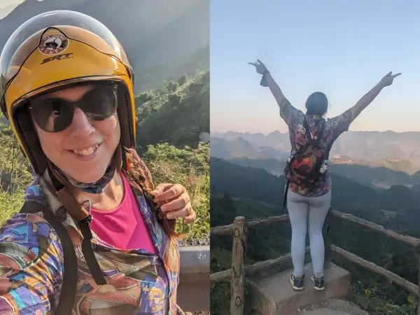 Un touriste occidental a risqué sa vie en conduisant une moto à Ha Giang et a eu un « accident » dans un virage étroit