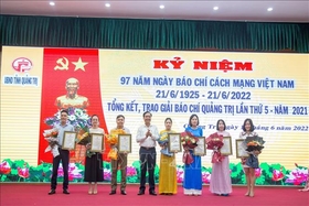 22 trabajos periodísticos ganaron el VI Premio Provincial de Periodismo Quang Tri - 2022