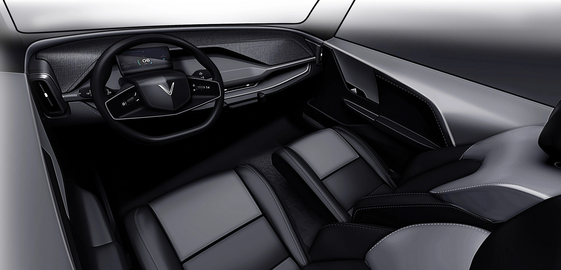 The interior is quite simple on the VF 3, while the specifications have not been announced by the company.