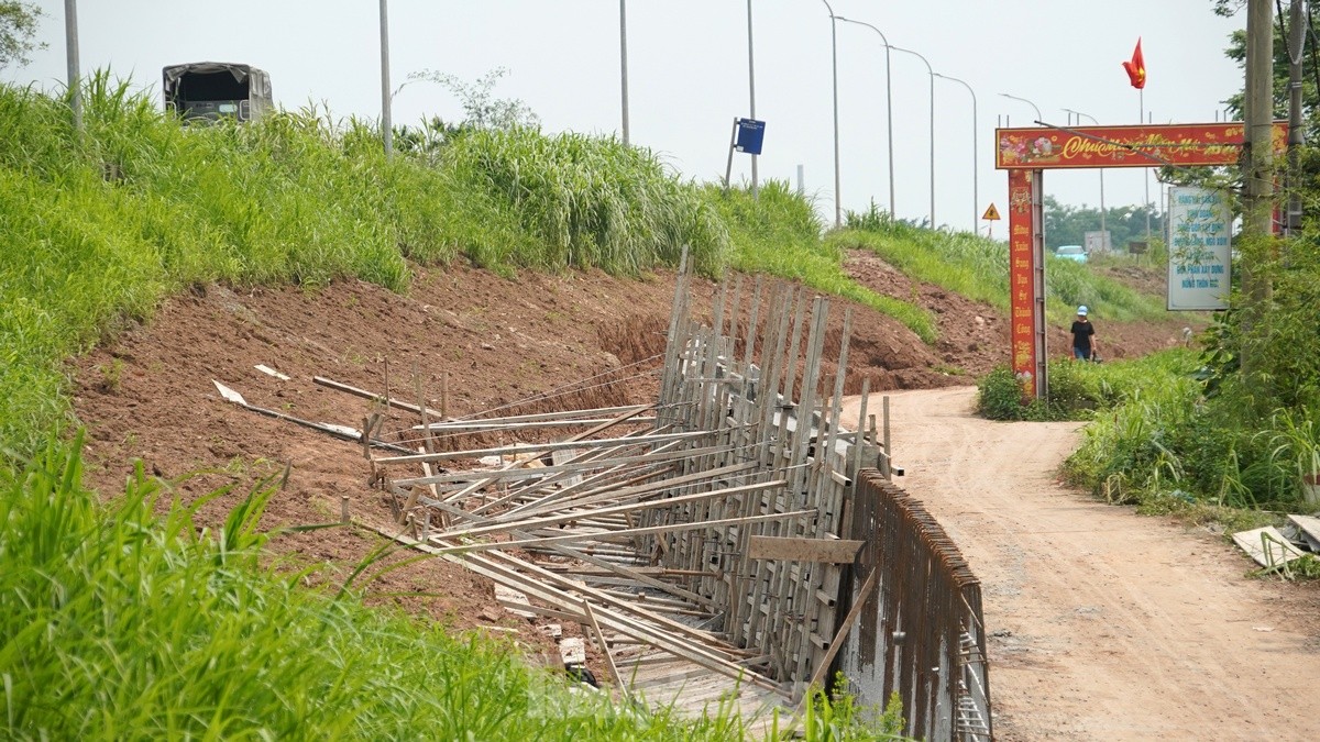 Hanoi spends nearly 400 billion VND to renovate the Red River dike through Phu Xuyen district, photo 9