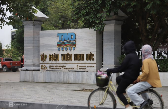 The headquarters of Thien Minh Duc Group Joint Stock Company is on Le Mao Street, Vinh City. Photo: Duc Hung