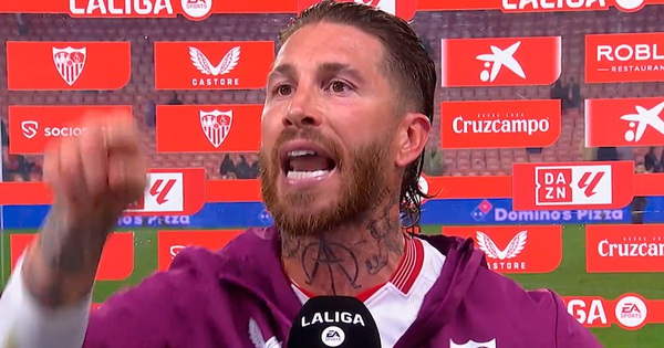 Séville a perdu le match, Sergio Ramos a interrompu l'interview et a réprimandé les supporters locaux