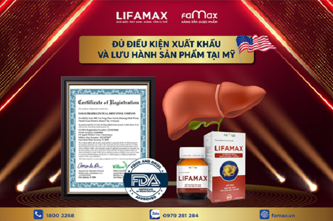 Препарат Lifamax liver detox сертифицирован FDA США.