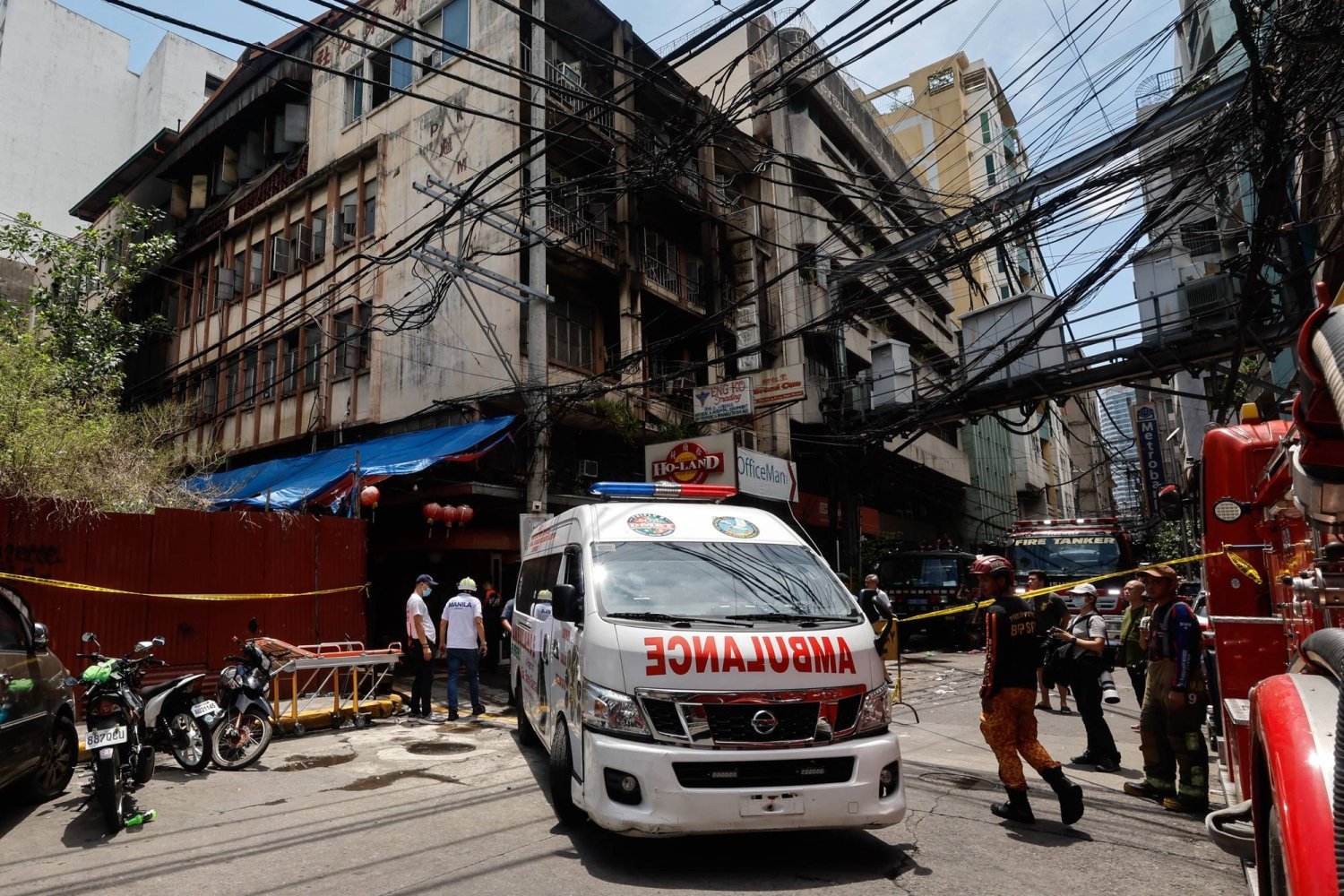 マニラのチャイナタウンで火災、11人死亡