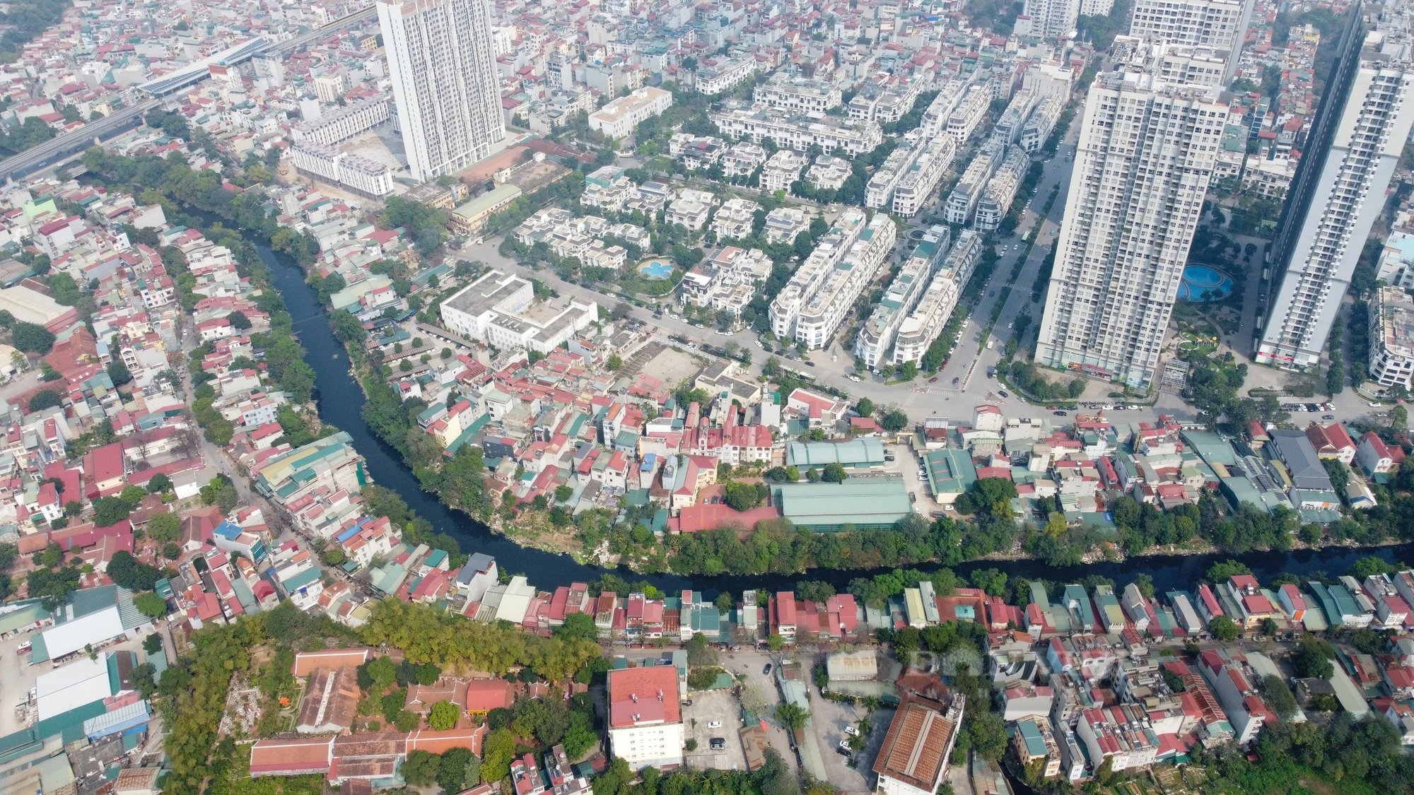 Hiện trạng dự án cầu vượt sông Nhuệ bị Hà Nội đưa vào 