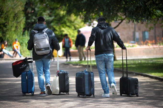 Students enrolling at the University of Warwick, UK. Photo: University of Warwick