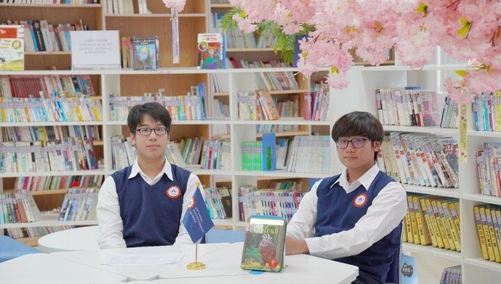 Viet Cuong y Viet Hoang han estudiado el Programa Internacional Japonés en JIS desde la fundación de la escuela.