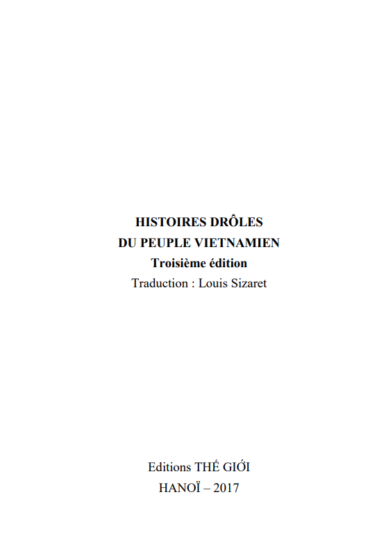 Truyện cười dân gian Việt Nam - Tiếng Pháp