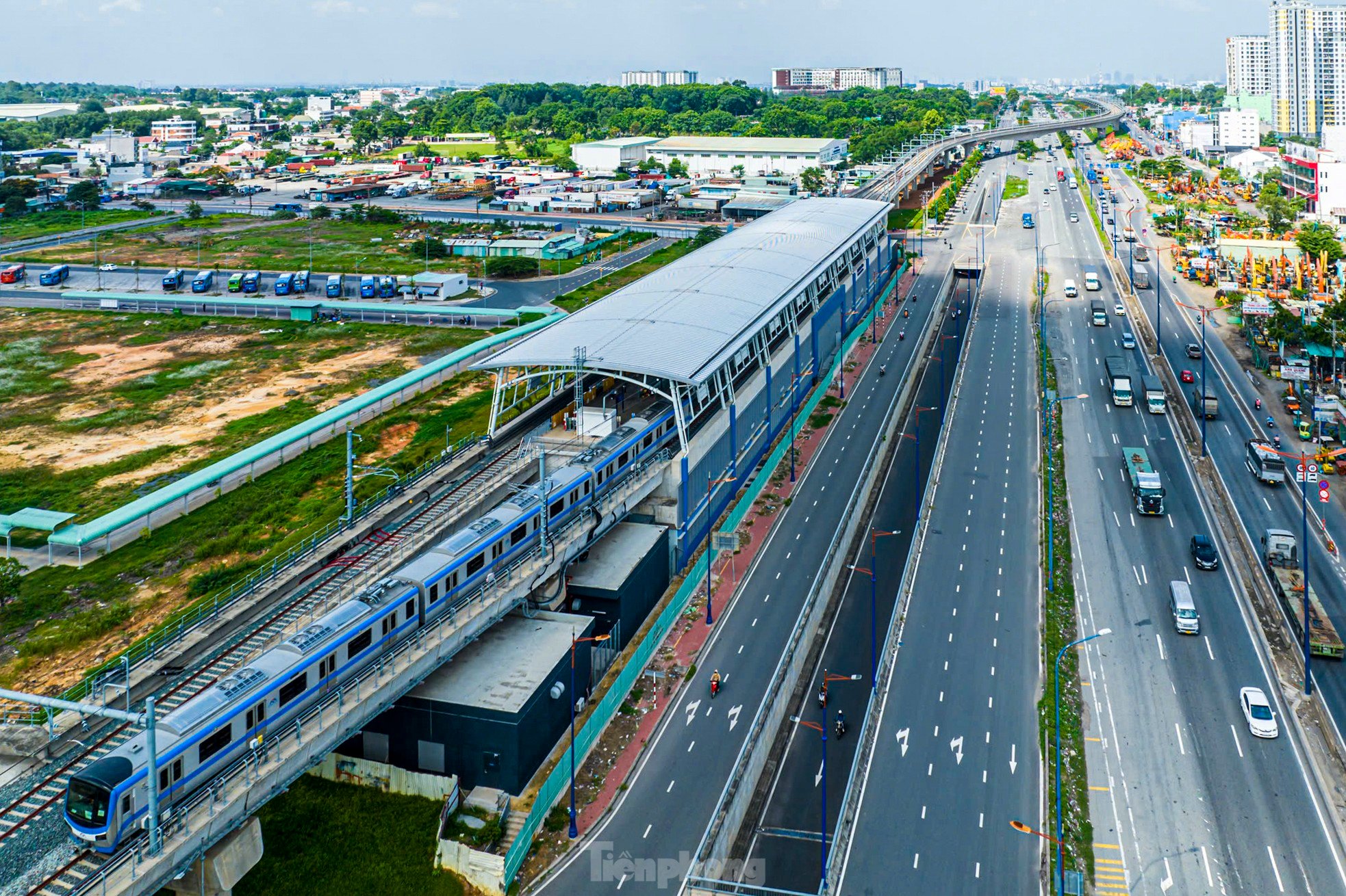 Nhìn trên cao toàn tuyến metro số 1 Bến Thành - Suối Tiên ảnh 12