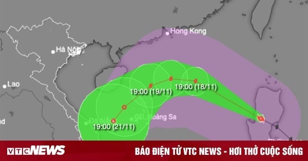 Bão Man-yi giảm hai cấp, liên tục đổi hướng sau khi vào Biển Đông