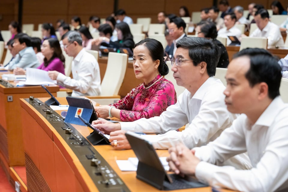 National Assembly delegates attending the session. Photo: Quochoi.vn