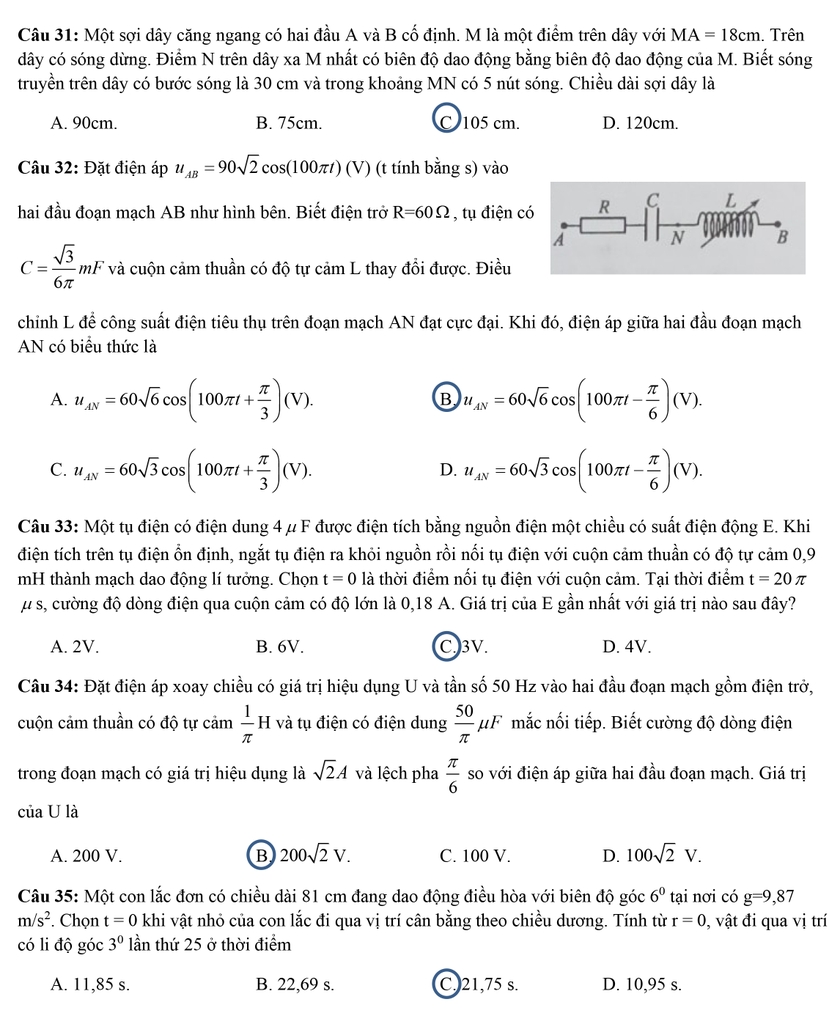 Exam details, answers for physics, chemistry, biology photo 18