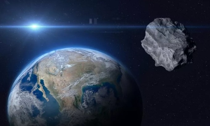 地球に接近する小惑星のシミュレーション。写真：iStock