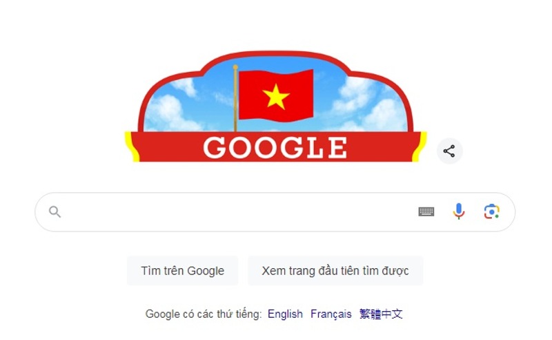 Google Doodle ベトナム建国記念日特別歓迎画像 1