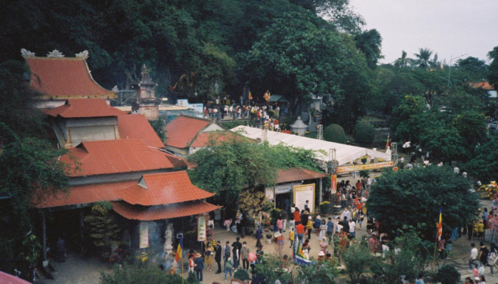 Der Tempel der „Vier Unsterblichen“ in Quang Binh ist ein bekanntes Touristenziel.