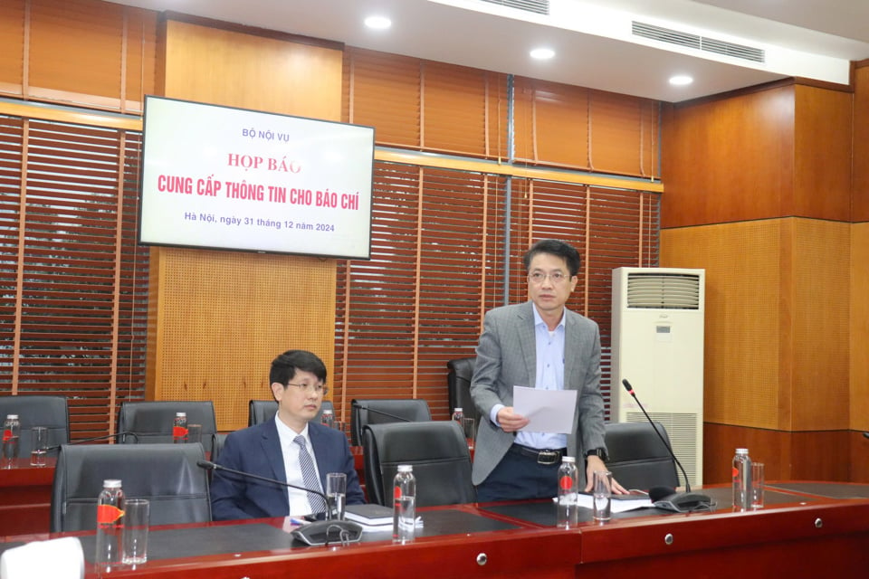 Chief of Office of the Party Committee of the Ministry of Home Affairs Nguyen Quang Dung informed at the press conference