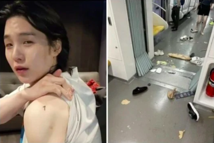 Fous du tatouage de leur idole, les fans de BTS ont provoqué une bousculade dans le métro.