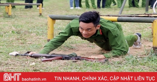 Công an Hà Tĩnh sẵn sàng cho vòng chung kết hội thi quân sự, võ thuật