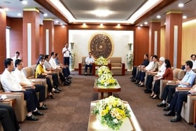 Delegation of Hai Duong province leaders visited and worked with Phu Tho province