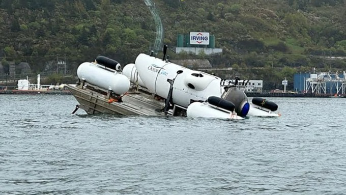 Hamish Harding a publié une image du submersible sur ses comptes de réseaux sociaux le 17 juin.