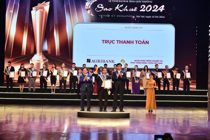 Agribank was honored for the 9th consecutive time as Excellent IT System at the Sao Khue Awards 2024