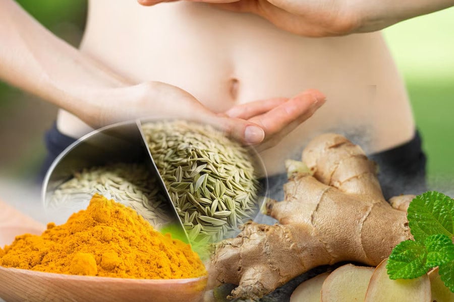 Turmeric, ginger and fennel seeds help improve intestinal health - Photo 1