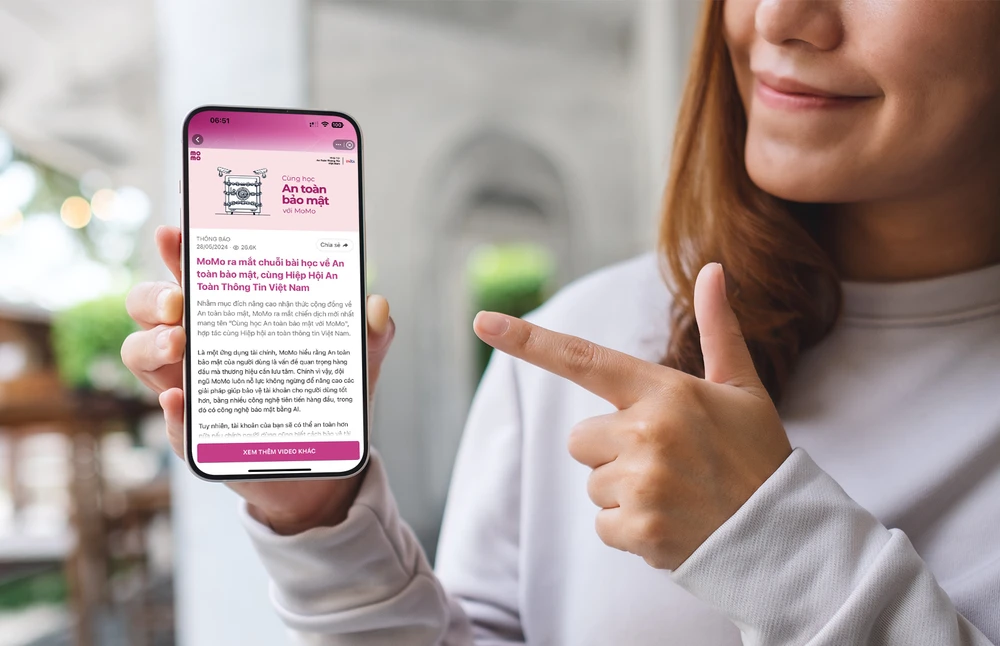 Dự án “Cùng học an toàn bảo mật với MoMo” bao gồm chuỗi các video ngắn xoay quanh các nội dung hướng dẫn bảo mật từ mật khẩu, OTP đến cảnh giác trước các link lạ...