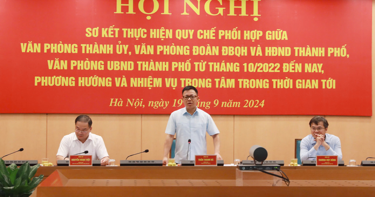 Strengthening coordination in the system of 3 offices in Hanoi City