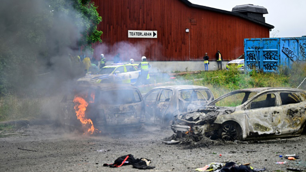 Đụng độ,cảnh sát,người biểu tình,Thụy Điển,Lễ hội Eritrea-Scandinavia