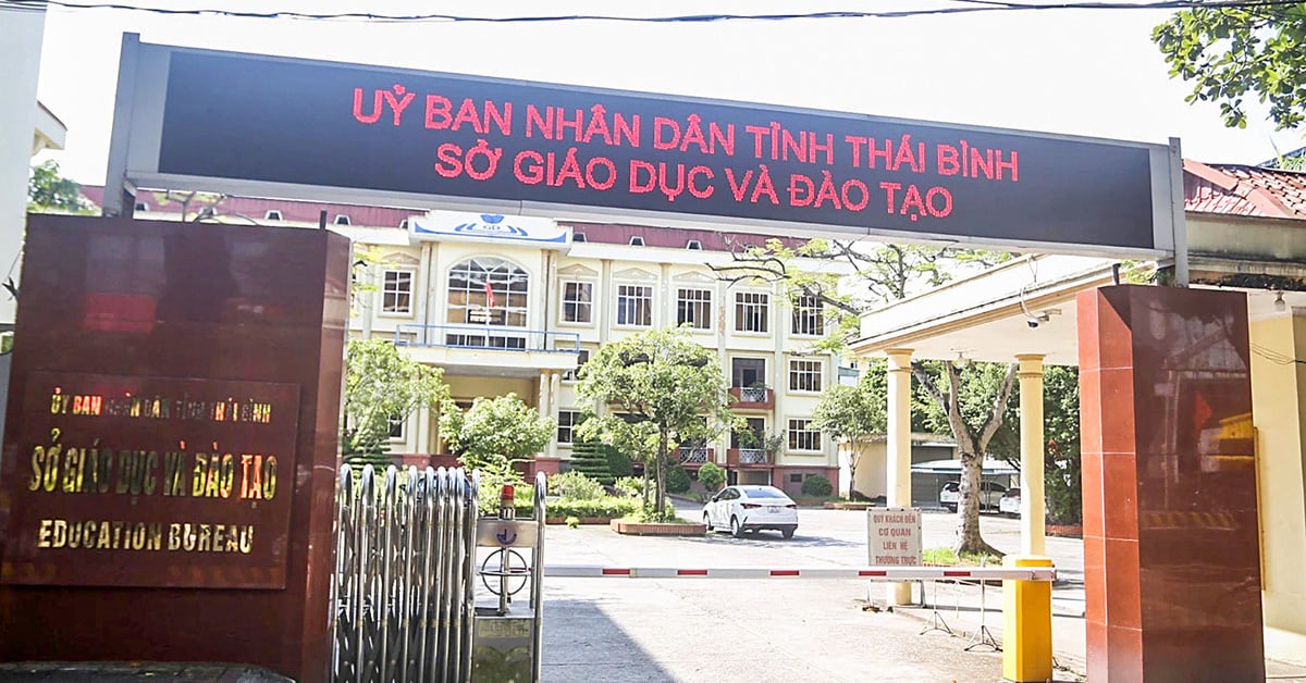 Abnormal 10th grade exam scores in Thai Binh: Continuing to suspend the director of the Department of Education and Training