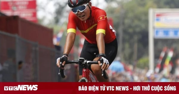 Racer Nguyen Thi That participates in the world's most prestigious cycling tournament