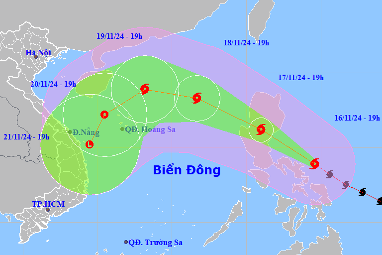 Super typhoon Man-yi heads towards the East Sea, likely to encounter a 'wall' of cold air