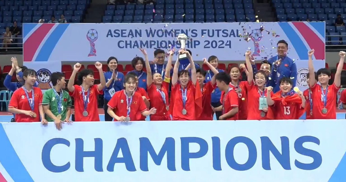 Vietnams Frauen-Futsal-Team besiegt Thailand und gewinnt die Südostasienmeisterschaft: VFF erhält 600 Millionen