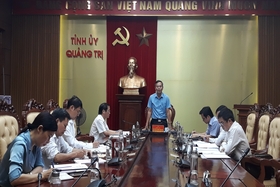 Thường trực Tỉnh ủy làm việc với Ban Chỉ đạo xây dựng Đề án xây dựng Trường Chính trị Lê Duẩn đạt trường chính trị chuẩn mức 1