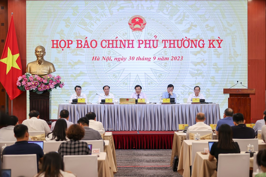 CẬP NHẬT: Họp báo Chính phủ thường kỳ tháng 9/2023 - Ảnh 4.