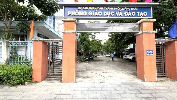 Ministerium für Bildung und Ausbildung der Stadt Quang Ngai, wo Herr Hung arbeitet. (Foto: N.T)